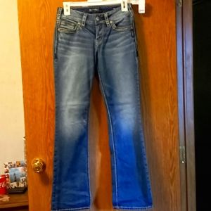 Womans silver jeans